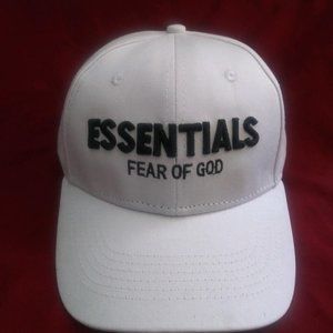White & Black ESSENTIALS Snapback Cap